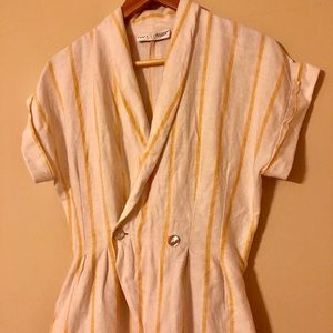 Adorable Vintage Linen Romper